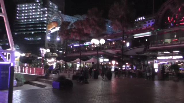 Harboursideの夜のレストラン