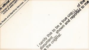 オーストラリア　Certified Copy　認証コピー