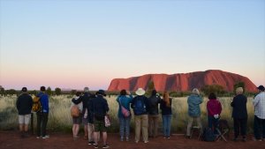 ウルルの朝日　観賞スポット