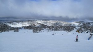 ペリッシャーのスキー場の山の上から