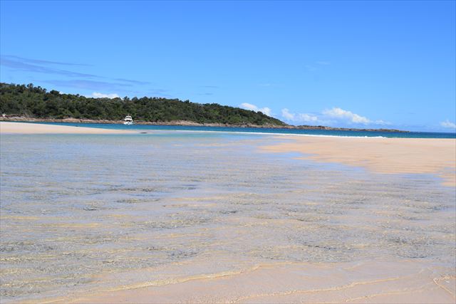フィンガル周辺の砂浜と浅瀬